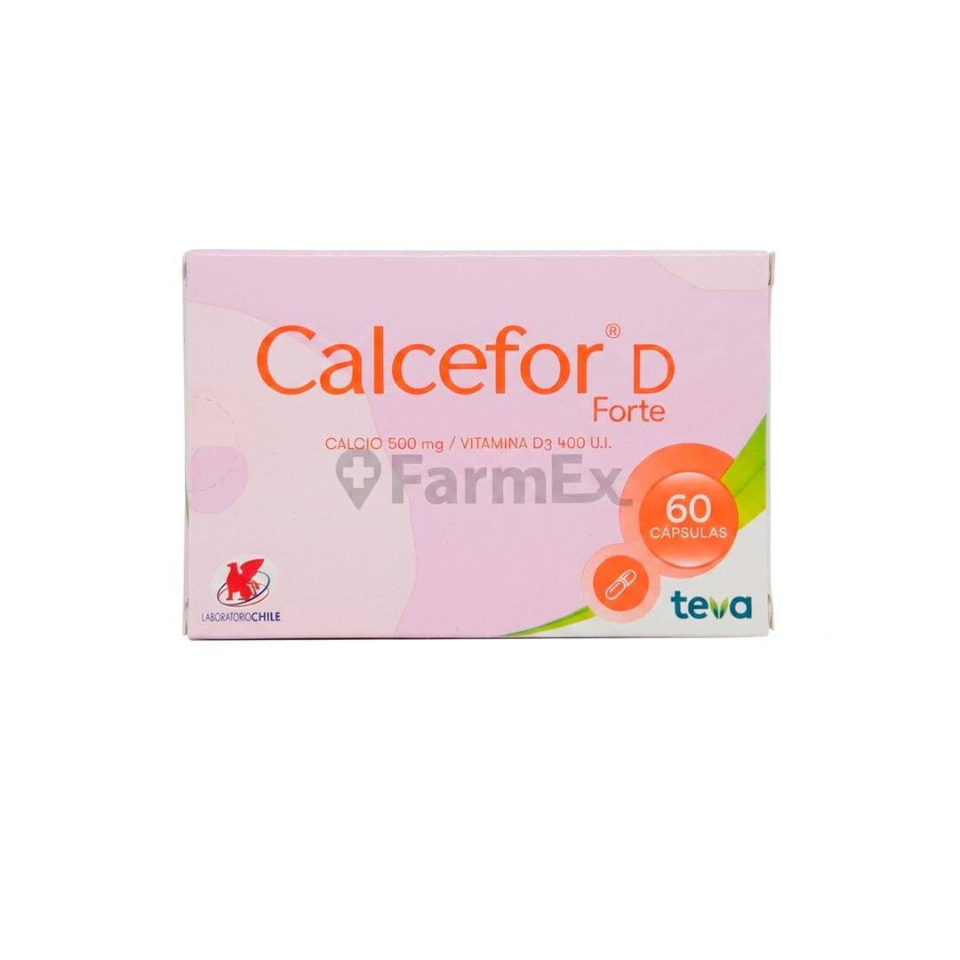 Calcefor D Forte x 60 cápsulas Farmex-Pluxee-Persistente